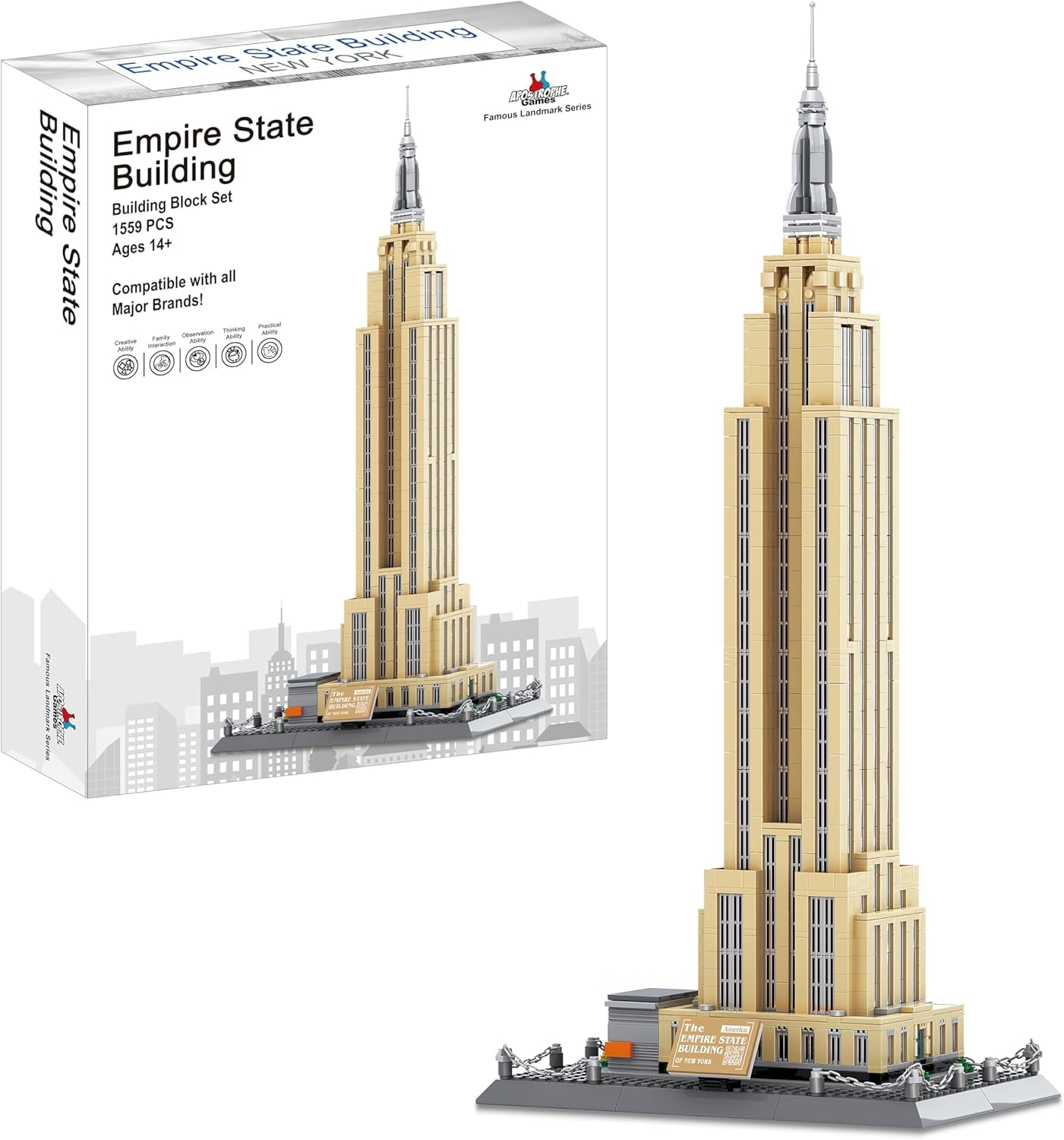 Empire State Building Block Set (1,559 Pieces)