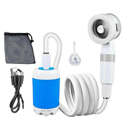 Rechargeable Portable Camping Shower with Smart Digital Pump - No Electricity Required