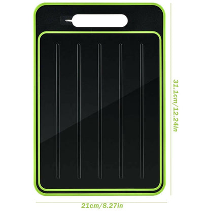 4-in-1 Miracle Melt Defrosting Board – Cutting, Grating & Sharpening.