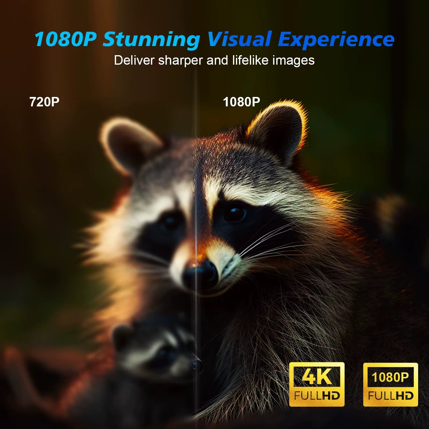 Magcubic 4K Smart Projector with ultra-bright 12000 lumens, Android 11 OS & auto-correction. Stunning visuals, Bluetooth audio & portable design!