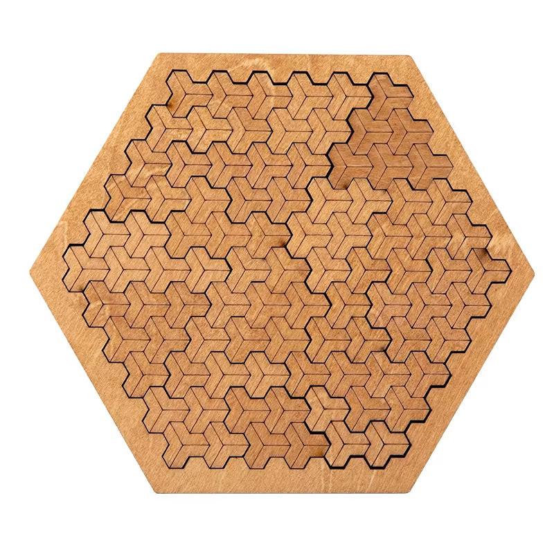 Impossible Wooden Puzzle – 10-Level Tangram Brain Teaser.