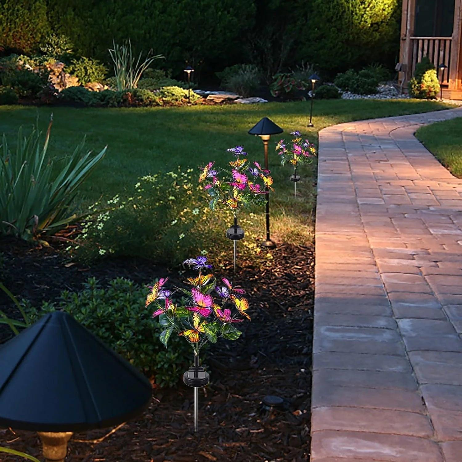 Solar Butterfly Garden Light – Stunning Decorative Outdoor Illumination.