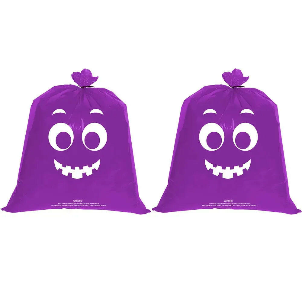 Halloween Outdoor Decorations for Home Pumpkin Plastic Garbage Leaf Bags Yard Decor Lawn Bag Happy Halloween Party Props 2024
