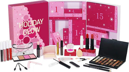 24-Day Beauty Advent Calendar – Makeup Countdown Gift Set.