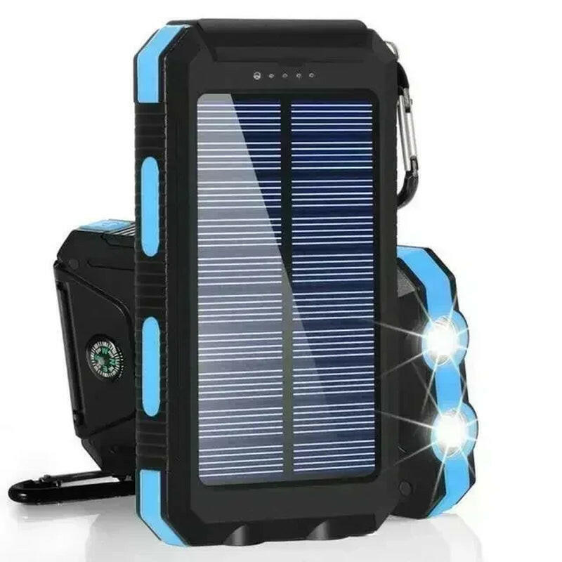 30,000mAh Solar Power Bank – Waterproof, Fast-Charging External Battery with SOS Light for iPhone, Samsung, Xiaomi & More