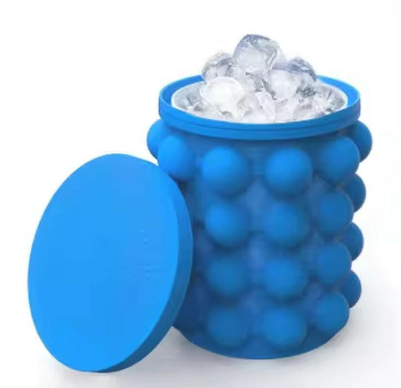 Flexible Silicone Ice Cube Maker - - Portable, Durable & Reusable!.