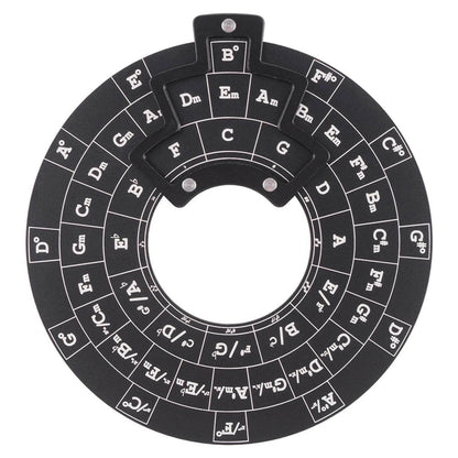 Circle of Fifths Guitar Chord Wheel.  The perfect gift for guitarists! Master chord progressions & music theory effortlessly . Order today!.