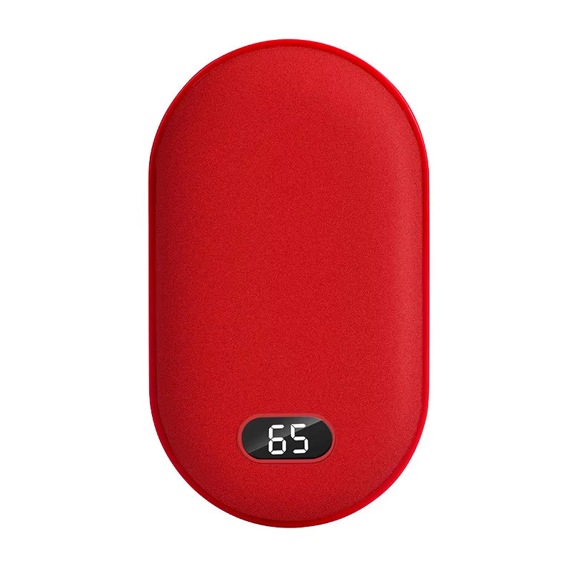 2-in-1 Pebble 10000mAh Rechargeable Hand Warmer & Power Bank – Winter Gift Essential.