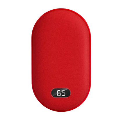 2-in-1 Pebble 10000mAh Rechargeable Hand Warmer & Power Bank – Winter Gift Essential.