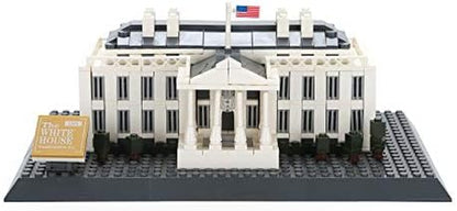 White House Building Block Set (770 Pieces) Washington D.C. White House Famous Landmark Series - Architecture Model for Kids and Adults