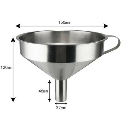 Premium Stainless Steel Funnel with Detachable Filter - Perfect for Canning and Kitchen Use!