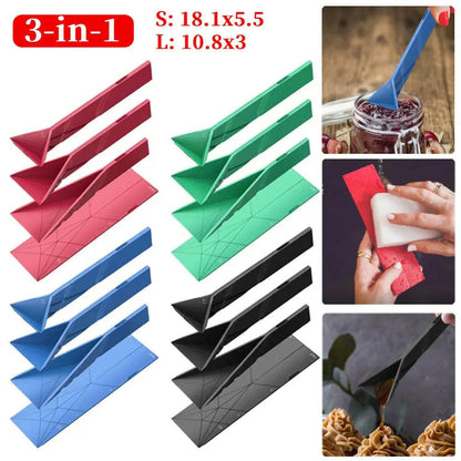Polygons Flat 3-In-1 Cooking Baking Liquid Spoon Spoon Shaped Cooking Baking Tablespoon Fold Measure Home Kitchen Tools.