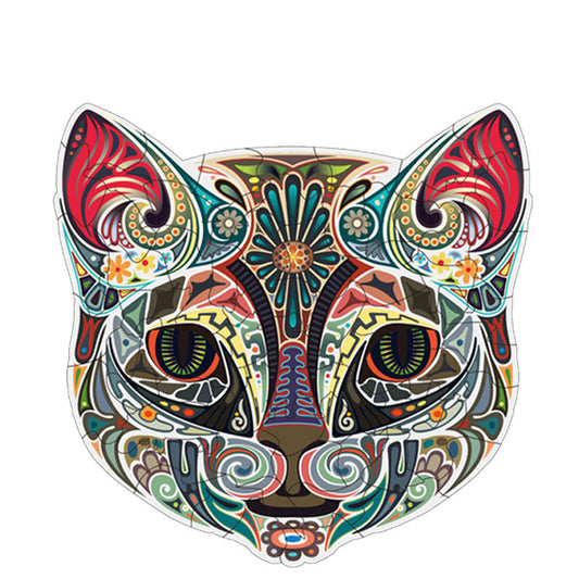 Nature-themed wooden puzzle with animal-shaped pieces, eco-friendly and educational for kids and adults.