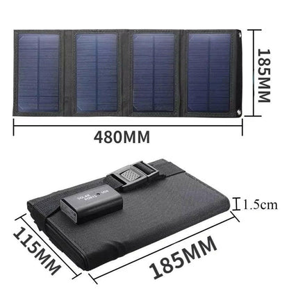 70W Foldable Solar Panel Device Charger – Portable, Waterproof & Built for the Outdoors!.