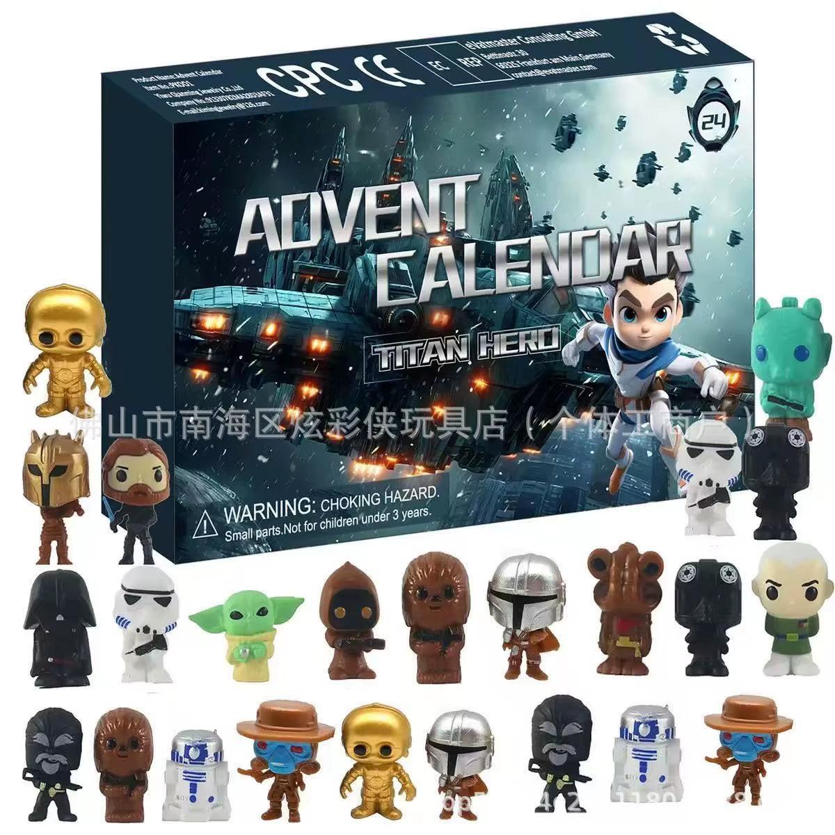 Star Wars Baby Yoda Advent Calendar – 24 Days of Grogu Mini Figure Surprises, Christmas Countdown Gift for Kids & Collectors.