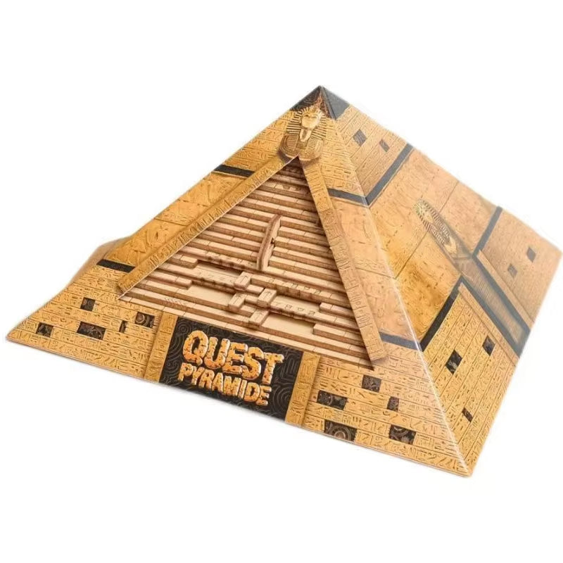 Surprise Gift Quest – Pyramid Puzzle Box with Hidden Compartment Brain Teaser for Adults & Kids.