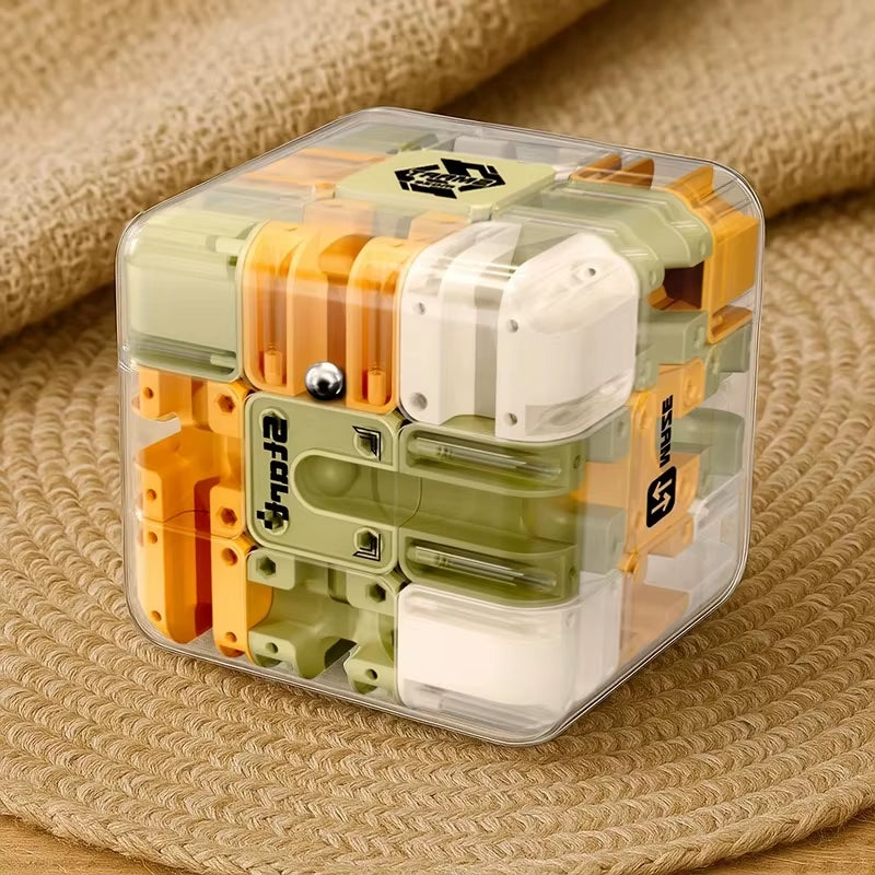 Maze Cube – 3D Six-Sided Puzzle Challenge (8.4cm).
