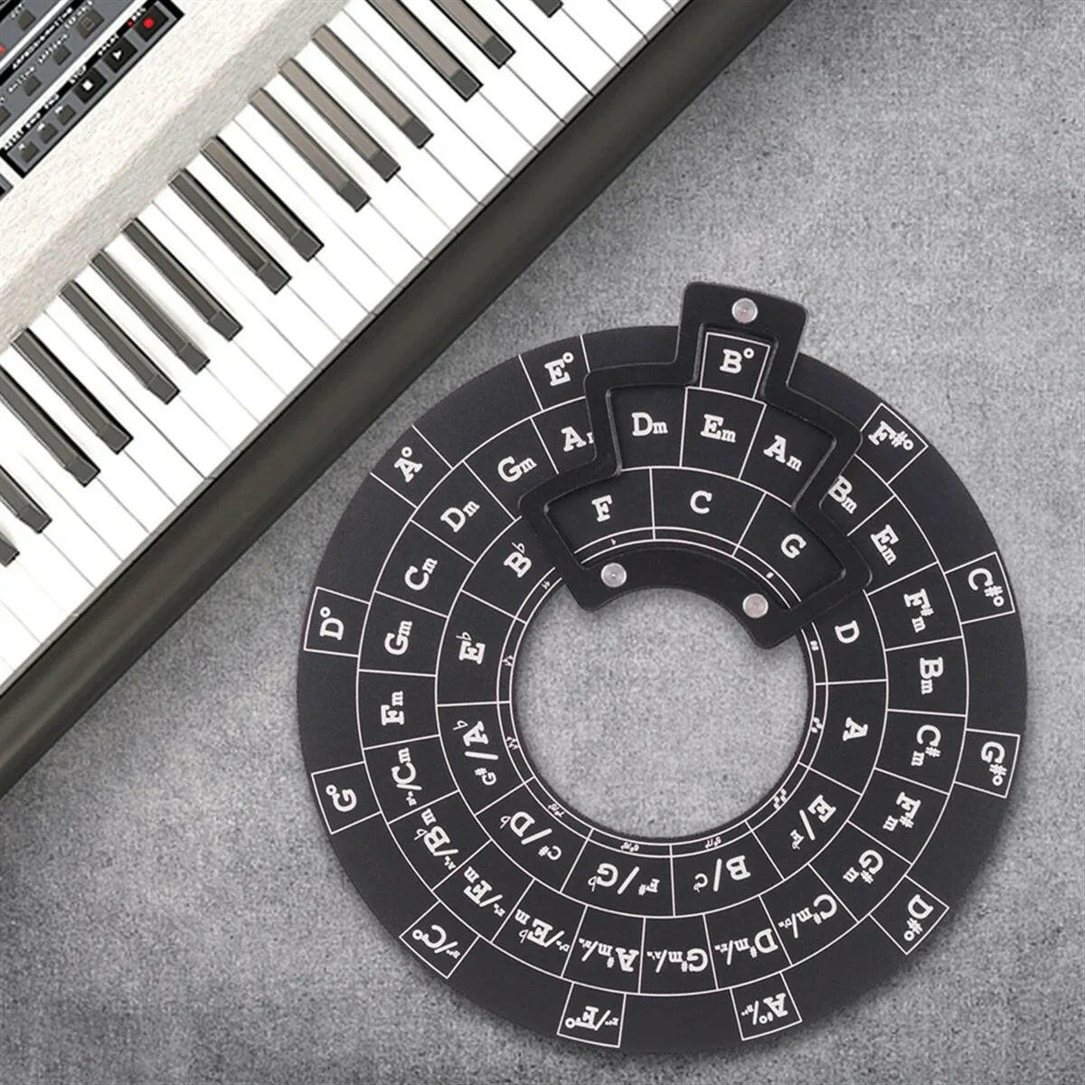 Circle of Fifths Guitar Chord Wheel.  The perfect gift for guitarists! Master chord progressions & music theory effortlessly . Order today!.