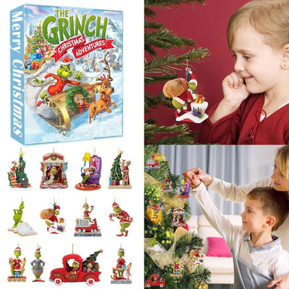 Grinch Advent Calendar 2025 – 24-Day Christmas Countdown with Collectible Figures.