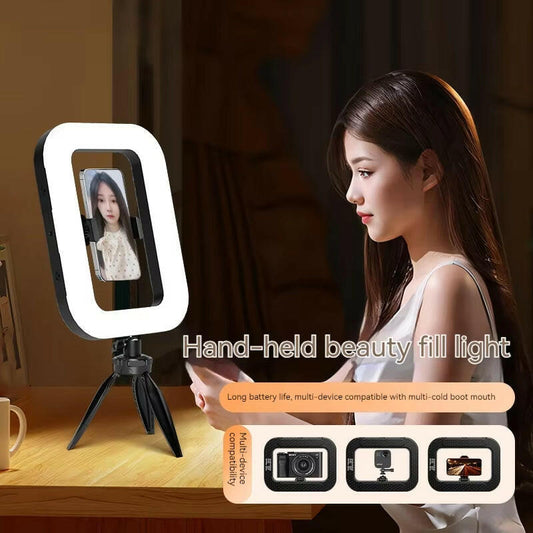 Versatile Handheld LED Ring Light – Customizable RGB Lighting for Any Occasion.