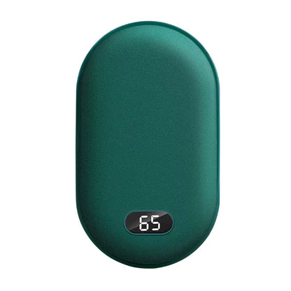 2-in-1 Pebble 10000mAh Rechargeable Hand Warmer & Power Bank – Winter Gift Essential.