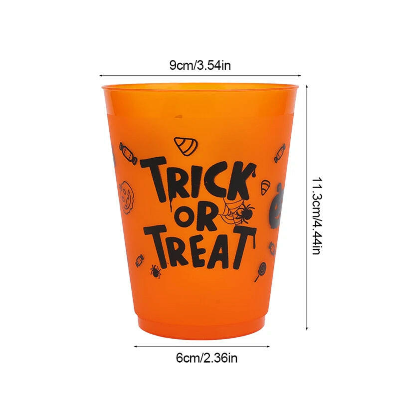 Halloween Skull Party Cups – 8 to 24PCS Plastic Boo Juice & Cocktail Cups for Spooky Table Décor