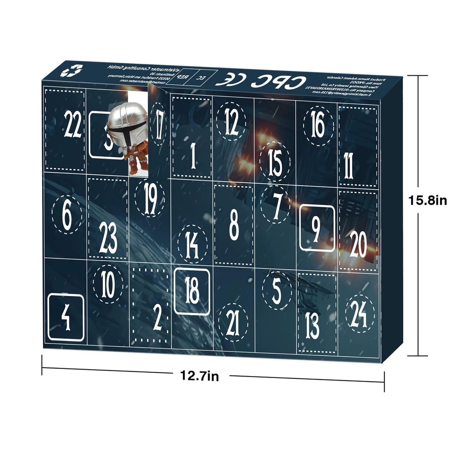 Star Wars Baby Yoda Advent Calendar – 24 Days of Grogu Mini Figure Surprises, Christmas Countdown Gift for Kids & Collectors.