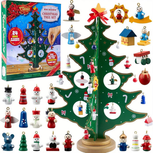 Reusable Wooden Advent Calendar – 24‑Day Christmas Countdown Tree.