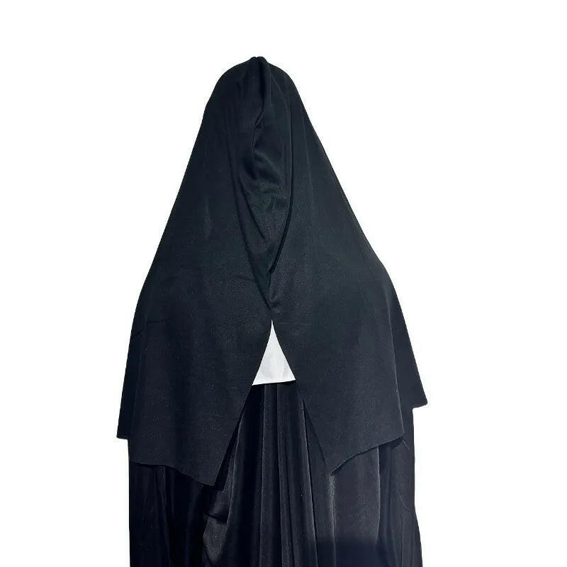 Frightening Nun Latex Mask – Realistic Full Head Horror Costume Prop for Halloween & Cosplay Events