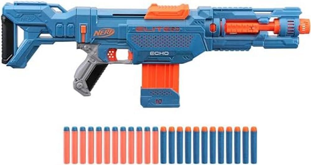 Nerf Elite 2.0 Echo CS‑10 – Upgrade‑Ready Foam Dart Blaster with Slam Fire Action.