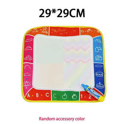 Magic Water Drawing Mat - Reusable Coloring Doodle Board with Pens for Kids - Montessori Educational Toy.