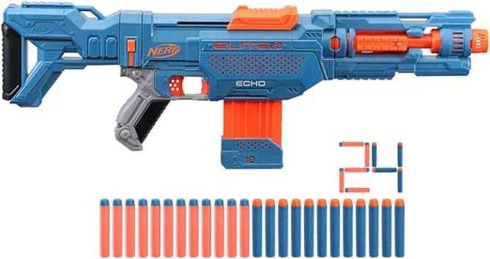 Nerf Elite 2.0 Echo CS‑10 – Upgrade‑Ready Foam Dart Blaster with Slam Fire Action.