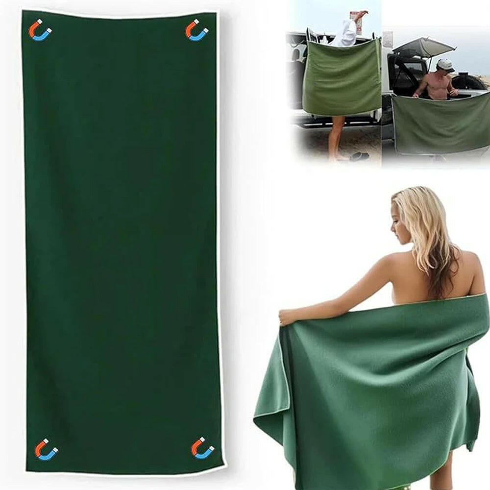 Magnetic Beach Towel – Quick-Dry, Sand-Resistant & Travel-Ready (190×76cm).