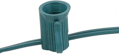 Retro Ceramic C7 Christmas Lights – 25FT String with 25 Bulbs.