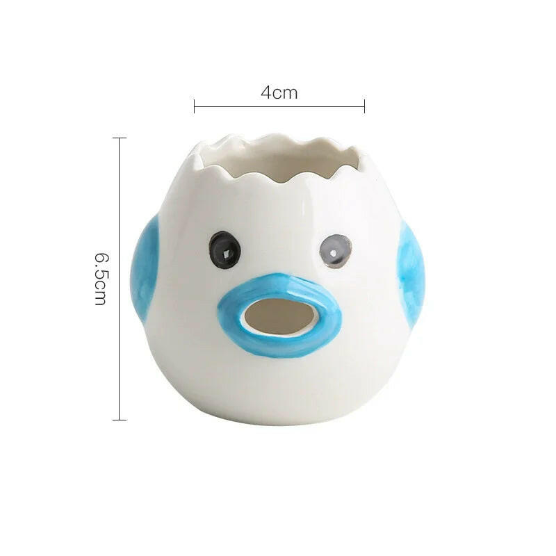 Cartoon Little Chicken Ceramic Egg Separator Egg Yolk Egg White Separator Filter Baking Tool for Bakery Kitchen Tools.