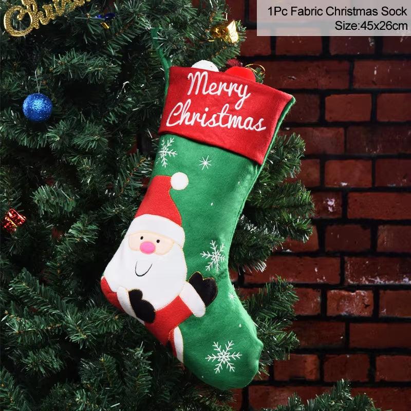Handcrafted Knitted Christmas Stockings – Classic Holiday Décor for Gifts & Traditions.