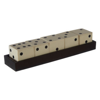 Churchill Games White And Black 5 Dice Set