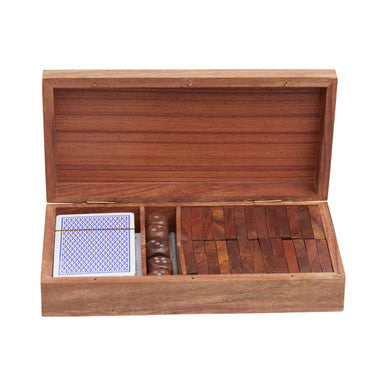 Games 3 In 1 Dominoes Dice and Playing Cards Set.