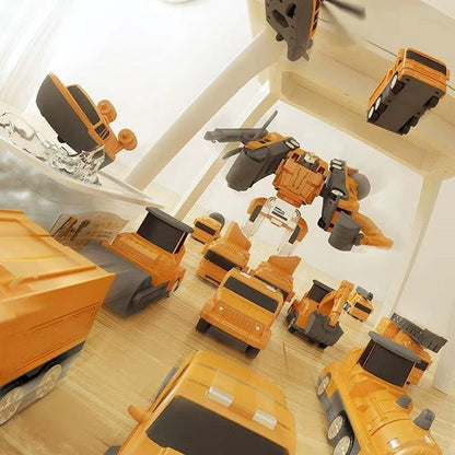 Magnetic Transforming Engineer Car Set – STEM Building Toy for Kids.