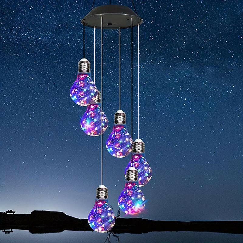 Solar Wind Chime Lamp – Seven-Color Magic for Indoors & Out!.