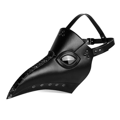 PU Leather Plague Doctor Mask – Steampunk Gothic Costume Prop for Halloween, Cosplay & Masquerade Events