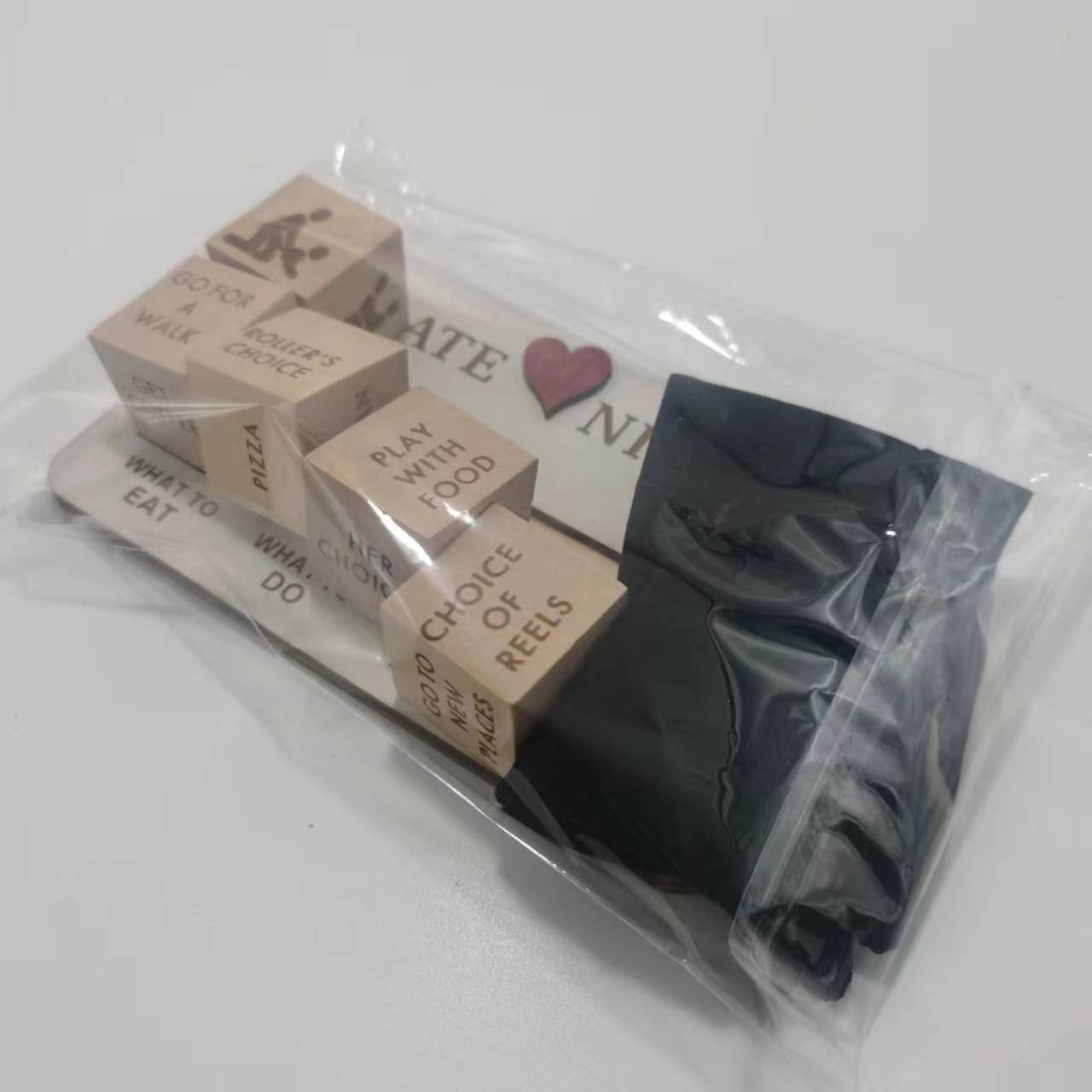 Cozy date night idea featuring unique wooden dice for fun and memorable moments