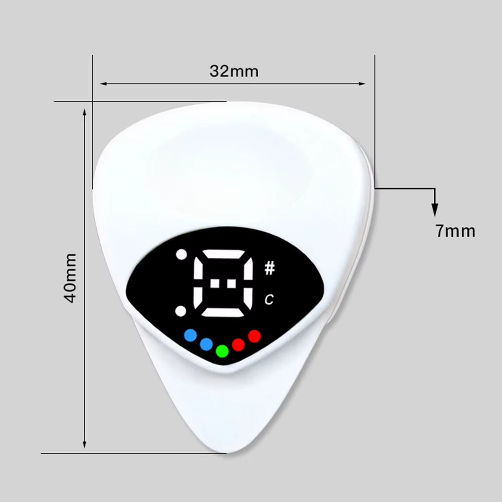 2-In-1 Guitar Picks Tuner Tunning Guitar Tuners Pick for Acoustic Electric Guitar Bass Mandolin without Battery Guitar Parts