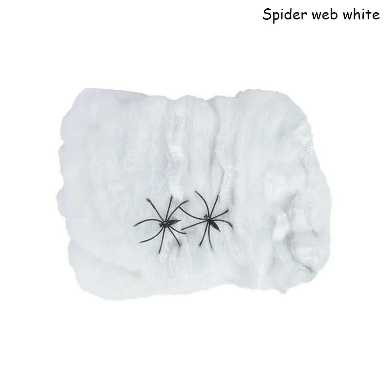 Stretchy Artificial Spider Web – Multi-Color Cobwebs for Halloween Party & Haunted House Decor (20g/40g)