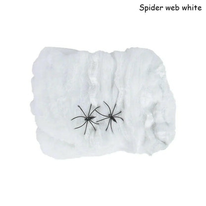 Stretchy Artificial Spider Web – Multi-Color Cobwebs for Halloween Party & Haunted House Decor (20g/40g)