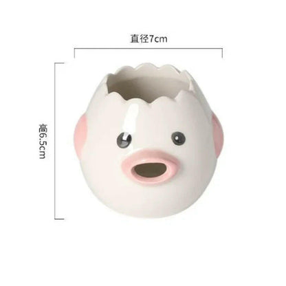 Cartoon Little Chicken Ceramic Egg Separator Egg Yolk Egg White Separator Filter Baking Tool for Bakery Kitchen Tools.