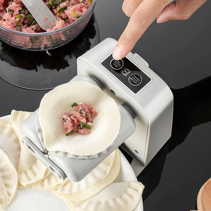 Electric Dumpling Maker – Rechargeable, 2-Speed Automatic Dumpling Press with Filling Spoon & Brush
