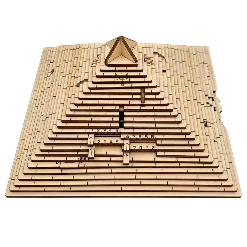 Surprise Gift Quest – Pyramid Puzzle Box with Hidden Compartment Brain Teaser for Adults & Kids.