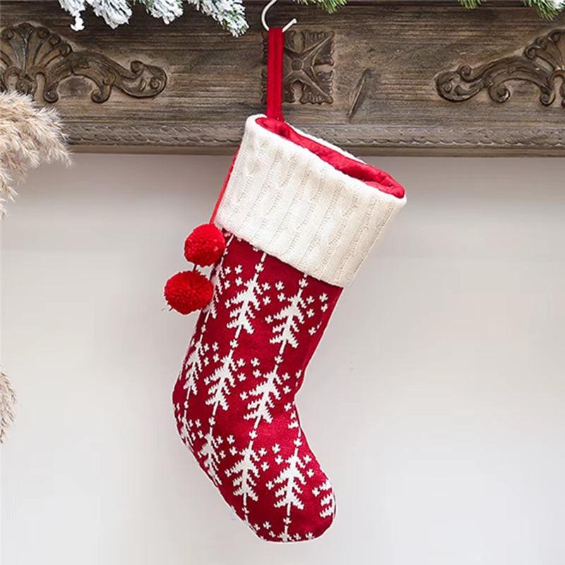Handcrafted Knitted Christmas Stockings – Classic Holiday Décor for Gifts & Traditions.