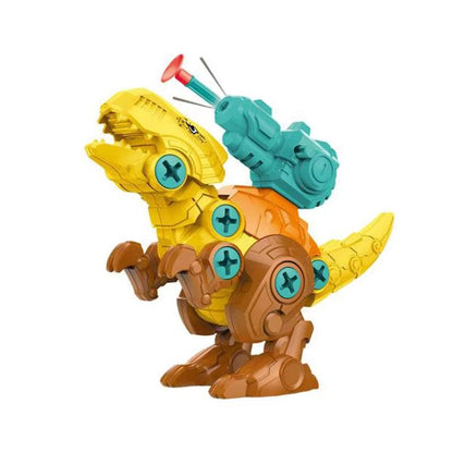 Build, Play & Battle – 3D DIY Dinosaur Puzzle Toy with Screwdriver & Soft Bullet Launcher.
